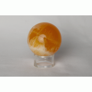 Oranje calciet mineraalbal Oranje calciet mineraalbal